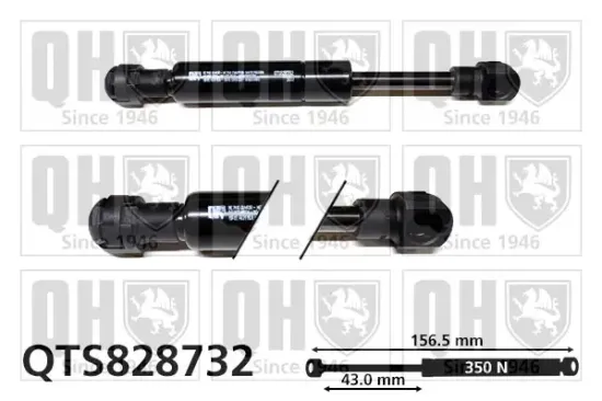 Gasfeder, Koffer-/Laderaum QUINTON HAZELL QTS828732 Bild Gasfeder, Koffer-/Laderaum QUINTON HAZELL QTS828732