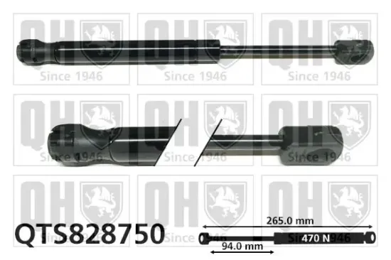 Gasfeder, Koffer-/Laderaum QUINTON HAZELL QTS828750 Bild Gasfeder, Koffer-/Laderaum QUINTON HAZELL QTS828750