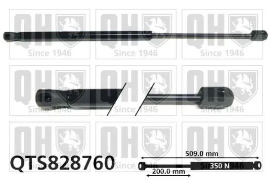 Gasfeder, Koffer-/Laderaum QUINTON HAZELL QTS828760 Bild Gasfeder, Koffer-/Laderaum QUINTON HAZELL QTS828760