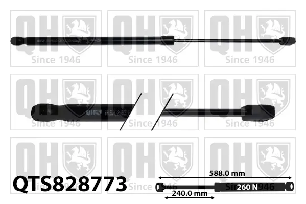 Gasfeder, Motorhaube QUINTON HAZELL QTS828773