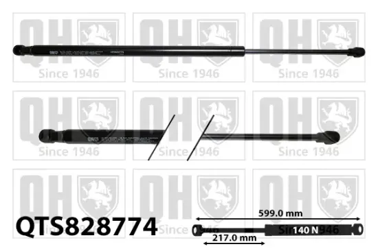 Gasfeder, Koffer-/Laderaum QUINTON HAZELL QTS828774 Bild Gasfeder, Koffer-/Laderaum QUINTON HAZELL QTS828774
