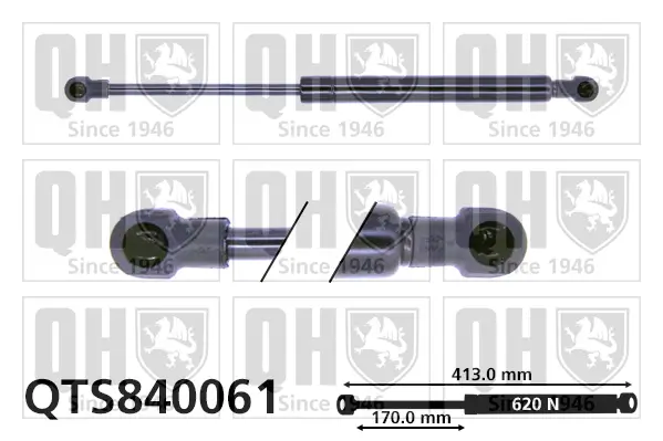 Gasfeder, Koffer-/Laderaum QUINTON HAZELL QTS840061
