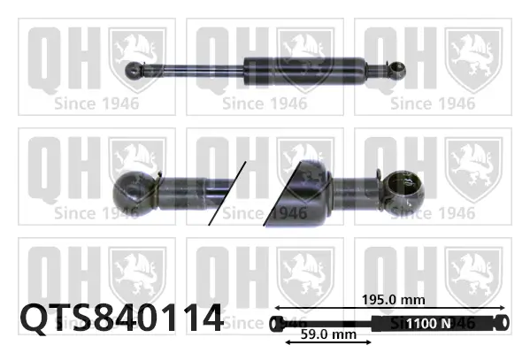 Gasfeder, Motorhaube QUINTON HAZELL QTS840114