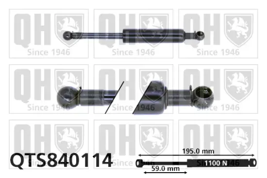 Gasfeder, Motorhaube QUINTON HAZELL QTS840114 Bild Gasfeder, Motorhaube QUINTON HAZELL QTS840114