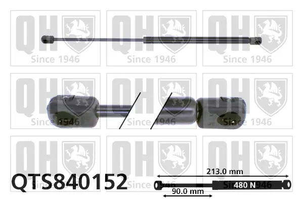 Gasfeder, Koffer-/Laderaum QUINTON HAZELL QTS840152