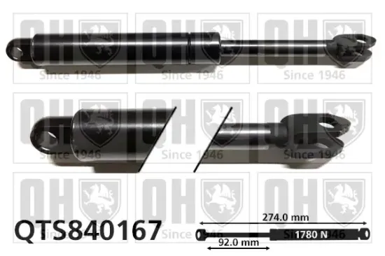 Gasfeder, Koffer-/Laderaum QUINTON HAZELL QTS840167 Bild Gasfeder, Koffer-/Laderaum QUINTON HAZELL QTS840167