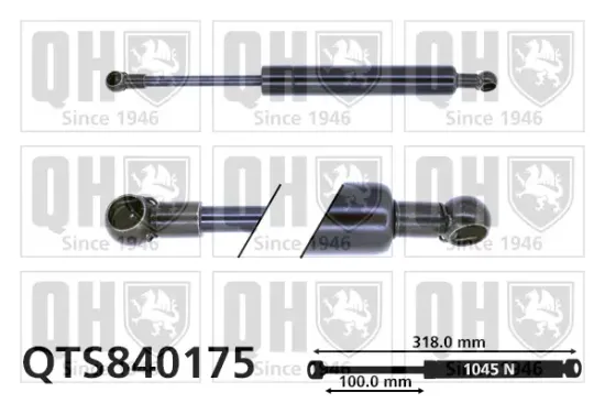 Gasfeder, Koffer-/Laderaum QUINTON HAZELL QTS840175 Bild Gasfeder, Koffer-/Laderaum QUINTON HAZELL QTS840175