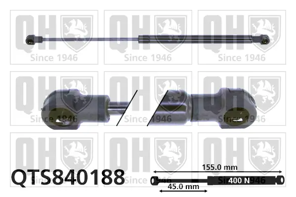 Gasfeder, Koffer-/Laderaum QUINTON HAZELL QTS840188