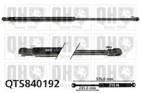 Gasfeder, Koffer-/Laderaum hinten rechts QUINTON HAZELL QTS840192 Bild Gasfeder, Koffer-/Laderaum hinten rechts QUINTON HAZELL QTS840192