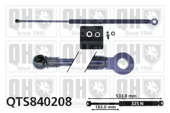 Gasfeder, Koffer-/Laderaum QUINTON HAZELL QTS840208 Bild Gasfeder, Koffer-/Laderaum QUINTON HAZELL QTS840208
