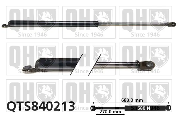 Gasfeder, Koffer-/Laderaum QUINTON HAZELL QTS840213