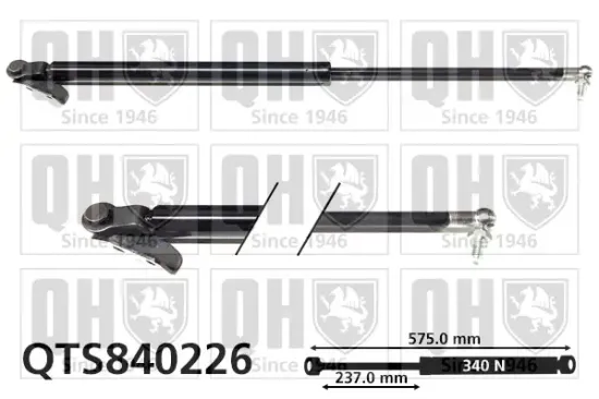Gasfeder, Koffer-/Laderaum hinten links QUINTON HAZELL QTS840226 Bild Gasfeder, Koffer-/Laderaum hinten links QUINTON HAZELL QTS840226