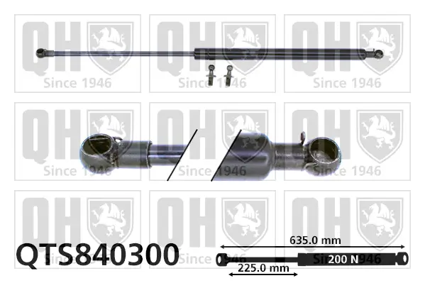 Gasfeder, Koffer-/Laderaum QUINTON HAZELL QTS840300