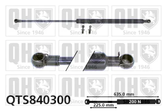 Gasfeder, Koffer-/Laderaum QUINTON HAZELL QTS840300 Bild Gasfeder, Koffer-/Laderaum QUINTON HAZELL QTS840300