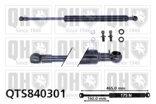 Gasfeder, Koffer-/Laderaum QUINTON HAZELL QTS840301