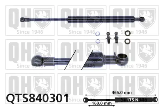 Gasfeder, Koffer-/Laderaum QUINTON HAZELL QTS840301 Bild Gasfeder, Koffer-/Laderaum QUINTON HAZELL QTS840301