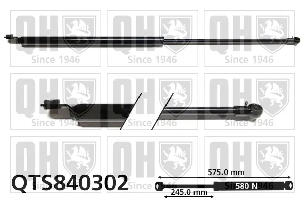 Gasfeder, Koffer-/Laderaum QUINTON HAZELL QTS840302