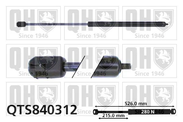 Gasfeder, Motorhaube QUINTON HAZELL QTS840312
