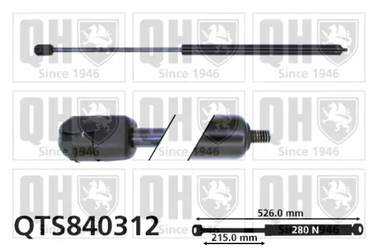 Gasfeder, Motorhaube QUINTON HAZELL QTS840312 Bild Gasfeder, Motorhaube QUINTON HAZELL QTS840312