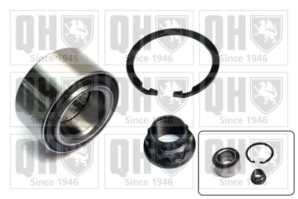 Radlagersatz Vorderachse QUINTON HAZELL QWB1357