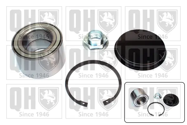 Radlagersatz Hinterachse QUINTON HAZELL QWB1562