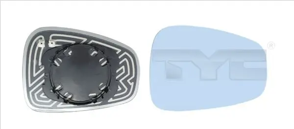 Spiegelglas, Außenspiegel rechts TYC 301-0029-1