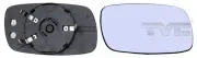 Spiegelglas, Außenspiegel rechts TYC 325-0007-1