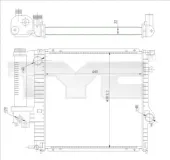 Kühler, Motorkühlung TYC 703-0009-R