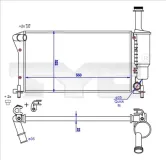Kühler, Motorkühlung TYC 709-0025-R