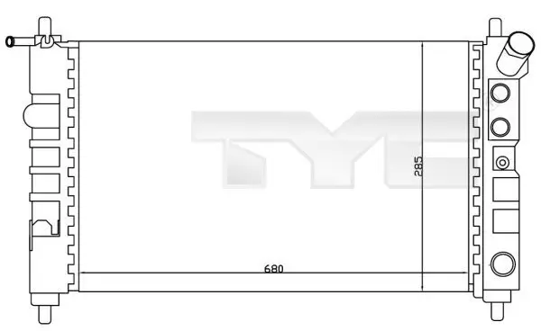 Kühler, Motorkühlung TYC 725-0005 Bild Kühler, Motorkühlung TYC 725-0005