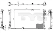 Kühler, Motorkühlung TYC 725-0045