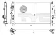 Kühler, Motorkühlung TYC 725-0047