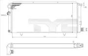 Kühler, Motorkühlung TYC 726-0014-R