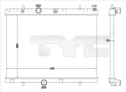 Kühler, Motorkühlung TYC 726-0019-R