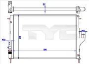 Kühler, Motorkühlung TYC 728-0056-R