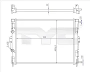 Kühler, Motorkühlung TYC 728-0059-R