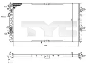Kühler, Motorkühlung TYC 731-0002