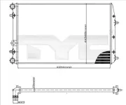 Kühler, Motorkühlung TYC 737-0041