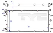 Kühler, Motorkühlung TYC 737-0059-R