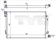 Kühler, Motorkühlung TYC 737-0062-R