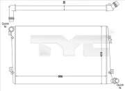 Kühler, Motorkühlung TYC 737-0063-R