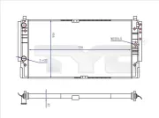 Kühler, Motorkühlung TYC 737-0068-R