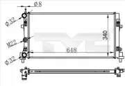 Kühler, Motorkühlung TYC 737-0074