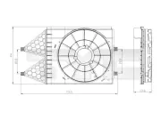 Halter, Kühlerlüfter TYC 837-0033-1