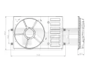 Halter, Kühlerlüfter TYC 837-0035-1