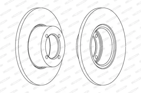 Bremsscheibe Vorderachse FERODO DDF001 Bild Bremsscheibe Vorderachse FERODO DDF001