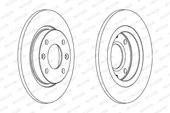 Bremsscheibe FERODO DDF059C Bild Bremsscheibe FERODO DDF059C