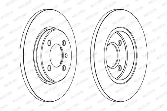 Bremsscheibe Vorderachse FERODO DDF062 Bild Bremsscheibe Vorderachse FERODO DDF062