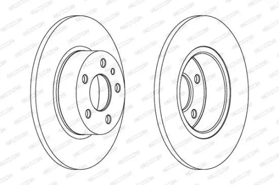 Bremsscheibe FERODO DDF067C Bild Bremsscheibe FERODO DDF067C