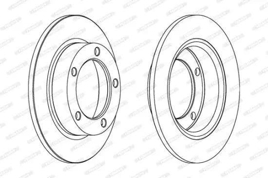 Bremsscheibe Vorderachse FERODO DDF092 Bild Bremsscheibe Vorderachse FERODO DDF092